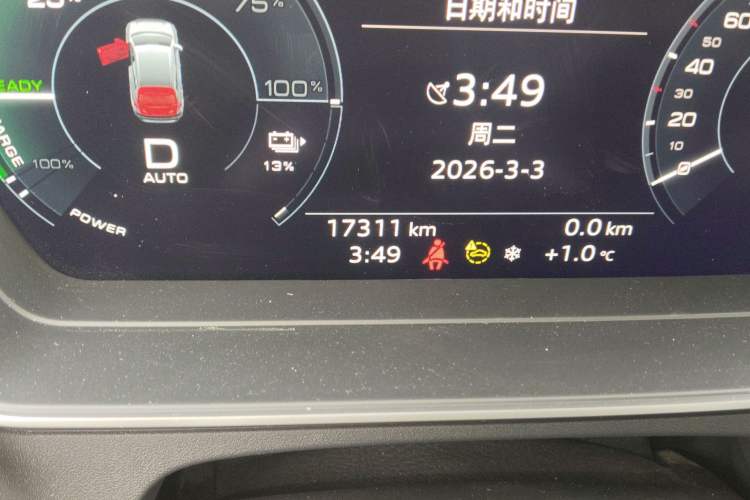 Used Audi Q4 e-tron 2024 40 e-tron Adventure Edition Odometer Close Up