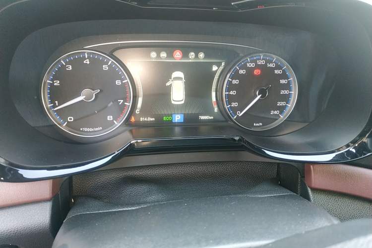 Used GAC Trumpchi GS8 2017 320T Two-Wheel Drive Luxury Smart Connectivity Version (7 Seats) Odometer Close Up