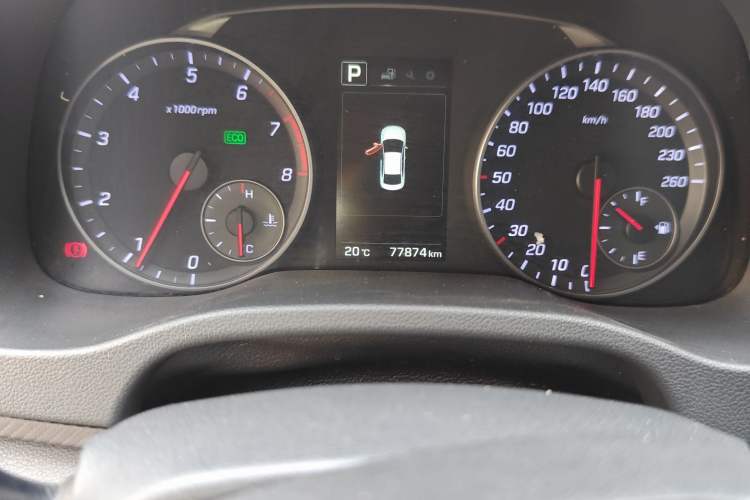 Used Hyundai Elantra (6th Generation / Lingdong) 2018 1.4T Dual-Clutch Xuan Dong · Dynamic Edition Odometer Close Up