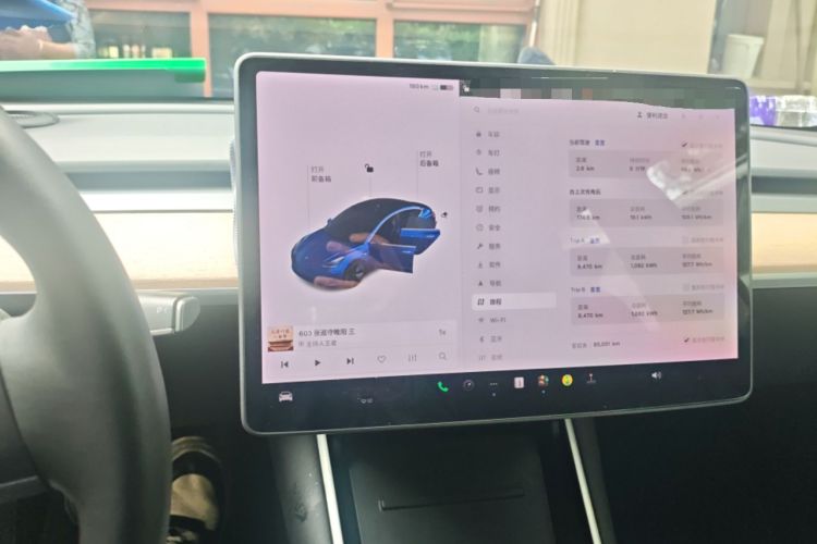 Used Tesla Model 3 2019 Standard Range Rear-Drive Upgraded Version Audio And AC Panel