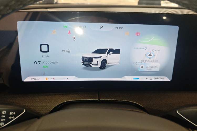 Used Chery Tiggo 9 2023 2.0T Dual-Clutch Two-Wheel Drive Luxury Edition 5 Seats Instrument Cluster