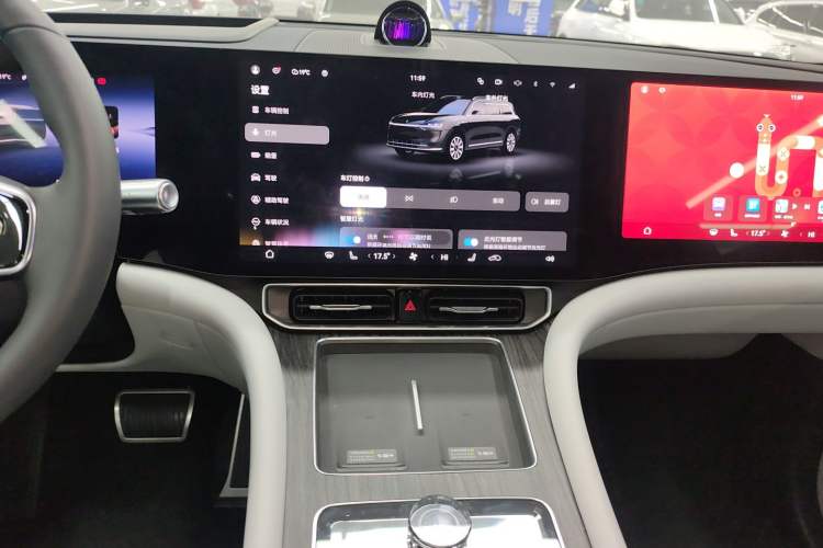 Used Hima AITO M9 2024 Range-Extended Ultra Version 42 kWh 6-Seater Model Audio And AC Panel