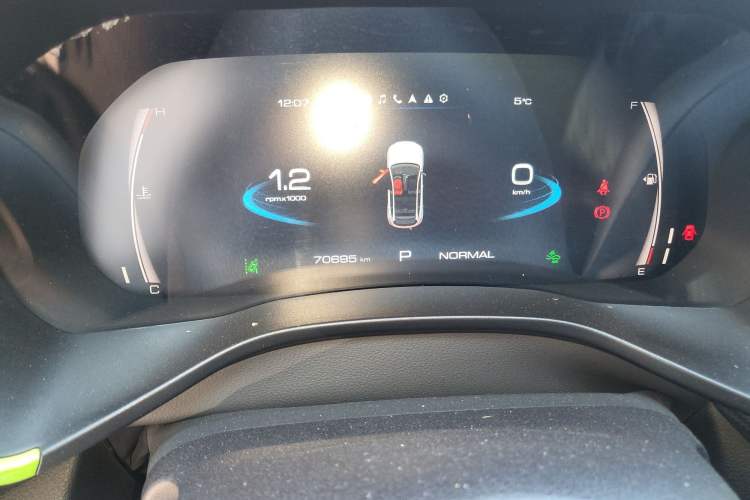 Used Haval LHERY 2021 High-Performance Version 1.5T Golden Rabbit Odometer Close Up