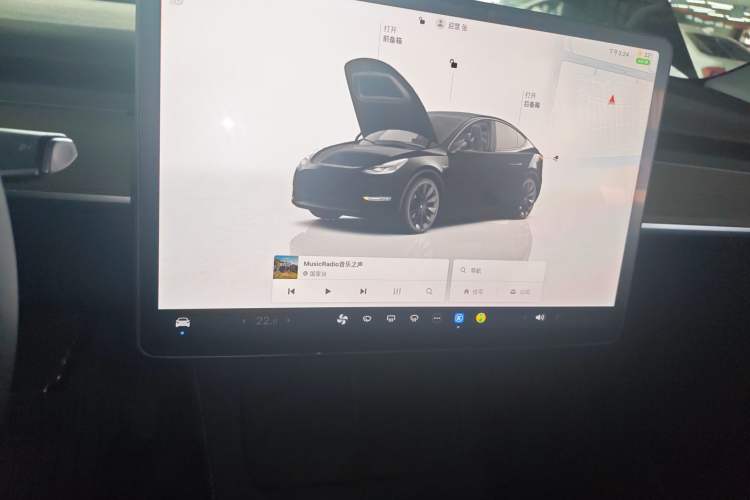 Used Tesla Model Y 2022 Revised Version Rear-Wheel Drive Audio And AC Panel