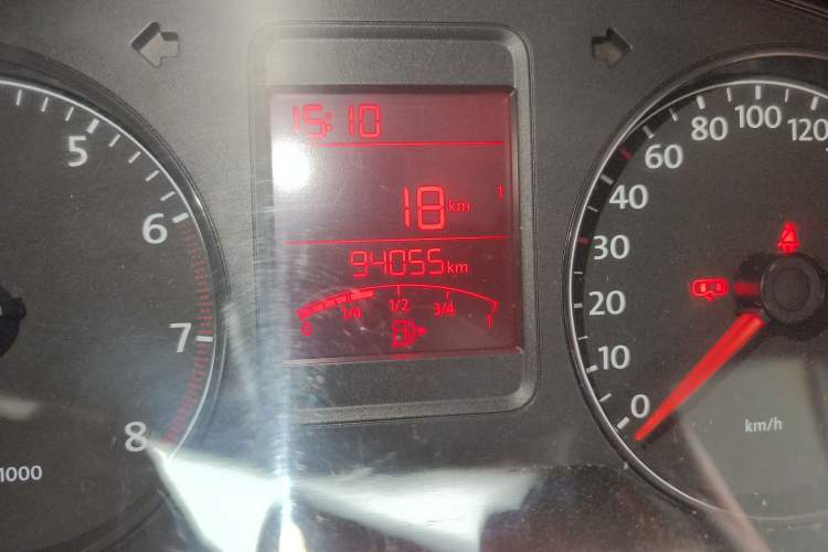 Used Volkswagen Polo 2013 1.4L Manual Comfort Edition Odometer Close Up