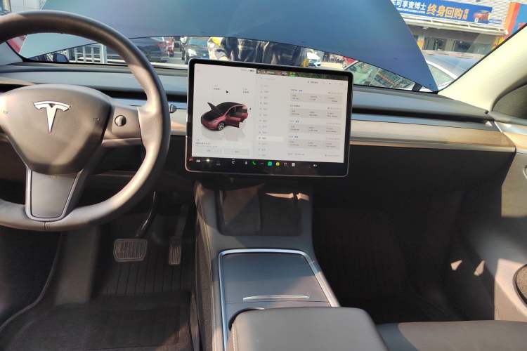 Used Tesla Model Y 2022 Revised Version Rear-Wheel Drive Audio And AC Panel