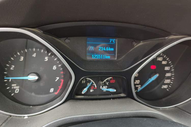 Used Ford Focus 2012 Hatchback 1.6L Manual Comfort Model Odometer Close Up