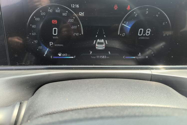 Used CHANGAN Eado 2020 PLUS Blue Whale NE 1.4T GDI DCT Flagship Model Odometer Close Up