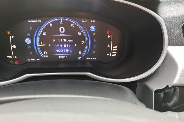 Used Geely Auto Emgrand X7 Sport 2021 Million Edition 1.8TD DCT Two-Wheel Drive Comfort Model Odometer Close Up