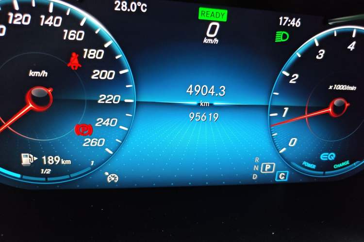 Used Mercedes-Benz C-Class 2019 Restyled C 260 L Sport Edition Odometer Close Up