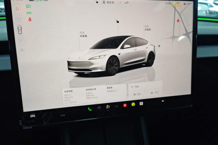 Used Tesla Model 3 2023 Long-Range All-Wheel-Drive Version Audio And AC Panel