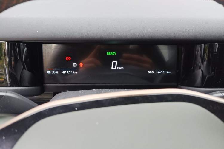 Used iCAR 03 2024 401km Two-Wheel Drive Standard Advanced Version Odometer Close Up