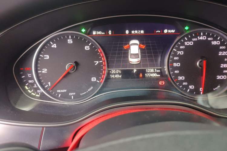 Used Audi A6L 2017 30 FSI Technology Model Odometer Close Up