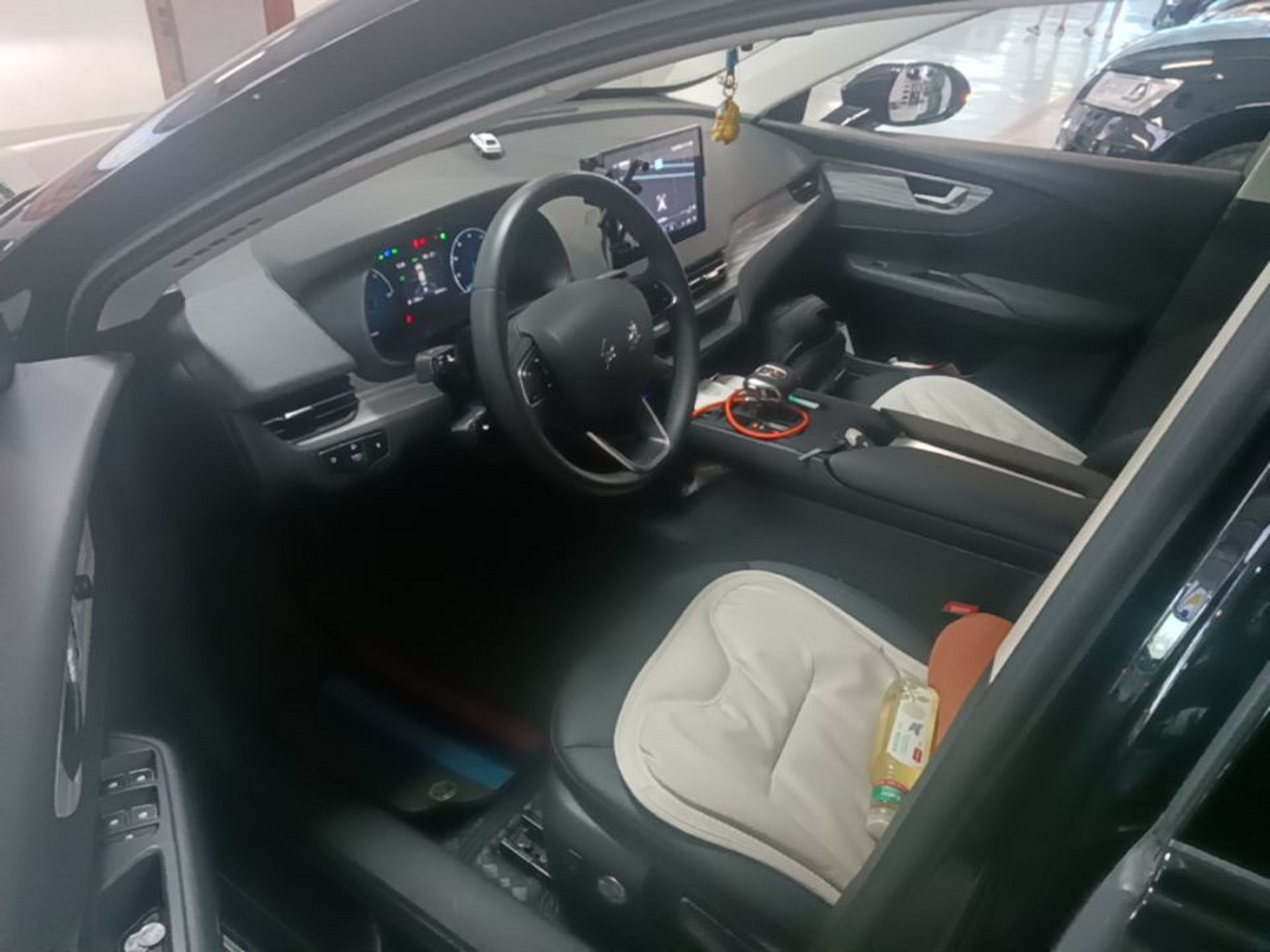 A primeira fila do carro