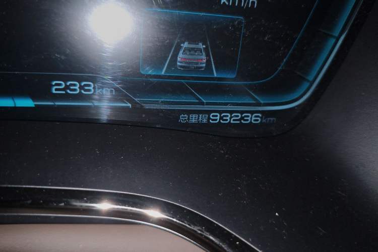 Used BYD Han 2020 DM Four-Wheel Drive Performance Edition Luxury Model Odometer Close Up