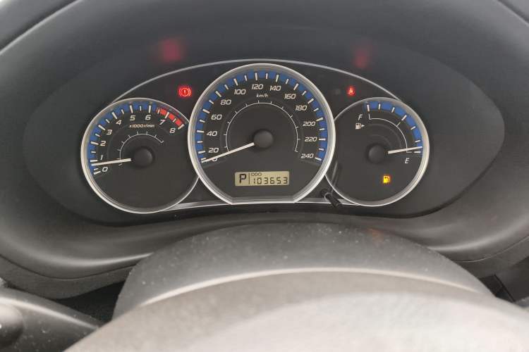 Used Subaru Forester  Odometer Close Up