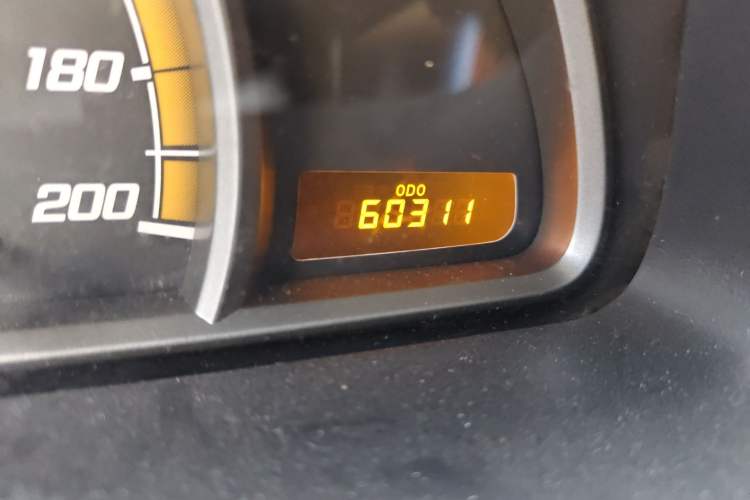 Used Chevrolet Sail 2013 Sedan 1.2L Manual Warm Edition Odometer Close Up