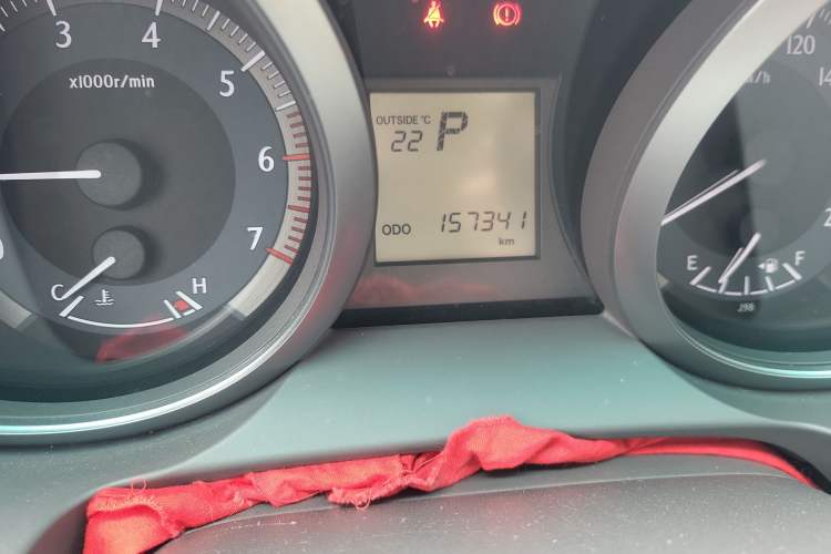 Used Toyota Prado  Odometer Close Up