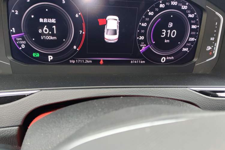 Used Volkswagen Magotan 2020 330TSI DSG Luxury Edition Odometer Close Up