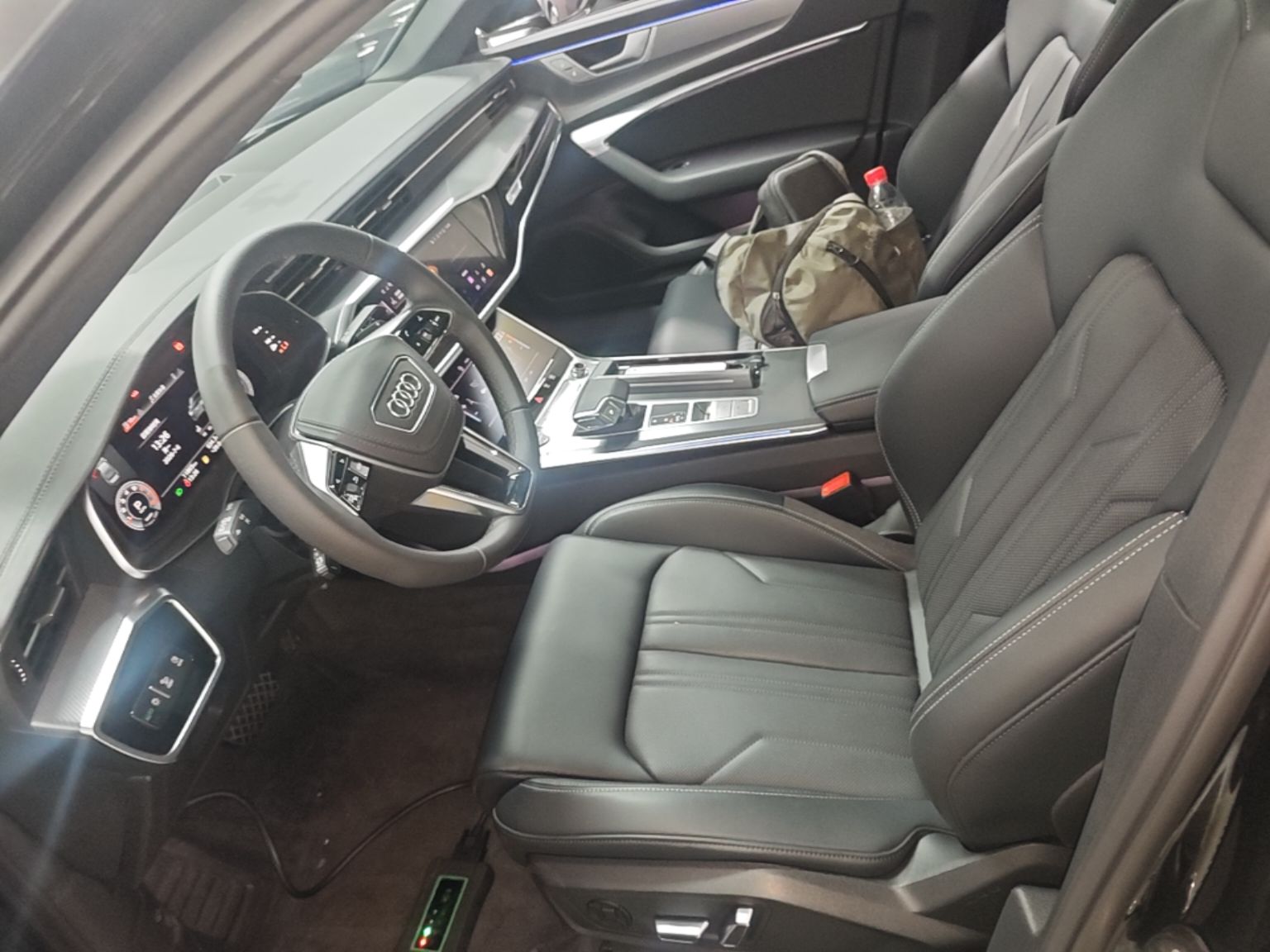 Vordere Reihe im Auto