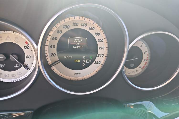 Used Mercedes-Benz CLS 2012 CLS 300 CGI Odometer Close Up