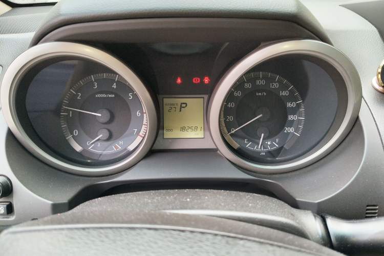 Used Toyota Prado 2010 2.7L Automatic Standard Edition Odometer Close Up