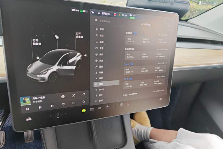 Used Tesla Model Y 2021 Long-Range All-Wheel-Drive Version Instrument Cluster