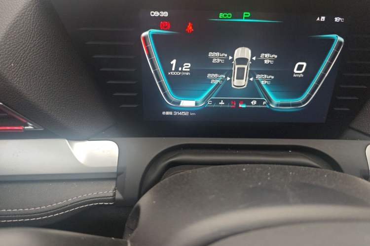 Used BYD Song Pro 2019 1.5T Automatic Luxury Model Odometer Close Up