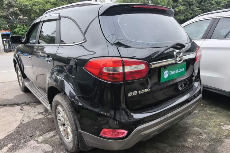 Used JMC Yusheng S350 2014 2.4T Automatic 2WD Diesel Luxury Version with Sunroof 7 Seats Rear Left 45 Deg