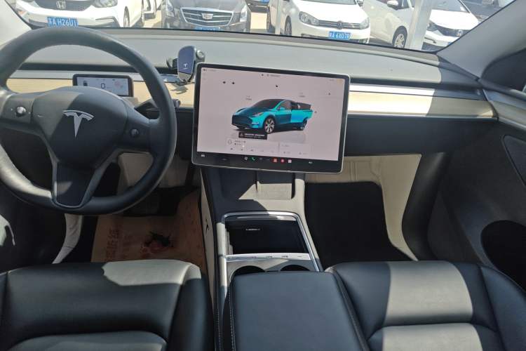 Used Tesla Model Y 2022 Revised Version Rear-Wheel Drive Audio And AC Panel