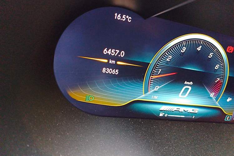 Used Mercedes-Benz C-Class AMG 2019 AMG C 63 S Odometer Close Up