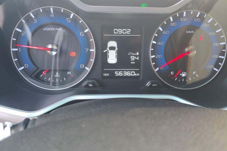 Used Geely Auto Vision X3 2017 1.5L Manual Luxury Model Odometer Close Up