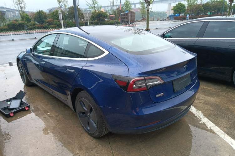 Used Tesla Model 3 2019 Standard Range Rear-Drive Upgraded Version Rear Left 45 Deg