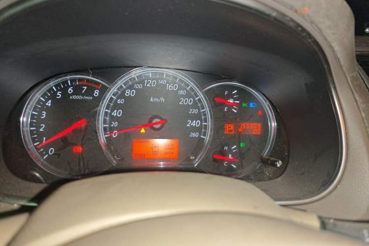 Used Nissan Teana 2008 2.5L XL Theater Edition Odometer Close Up
