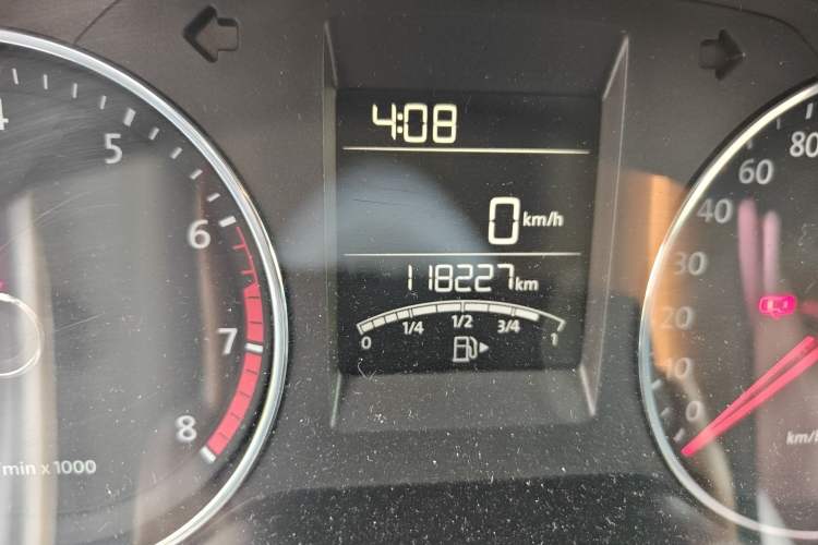 Used Volkswagen Polo 2014 1.4L Manual Comfort Edition Odometer Close Up