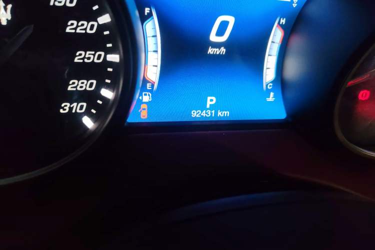 Used Maserati Levante  Odometer Close Up