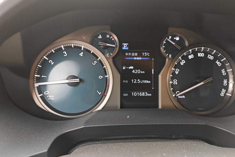 Used Toyota Prado 2018 3.5L Automatic TX-L with Rear-Mounted Spare Tire Instrument Cluster