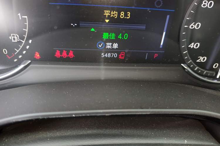 Used Cadillac XT5 2022 2.0T Two-Wheel Drive Luxury Version Odometer Close Up