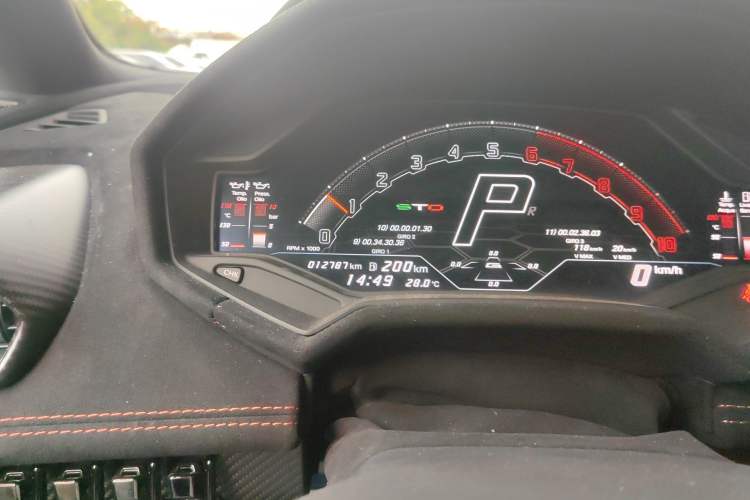 Used Lamborghini Huracán 2021 Huracán STO Odometer Close Up