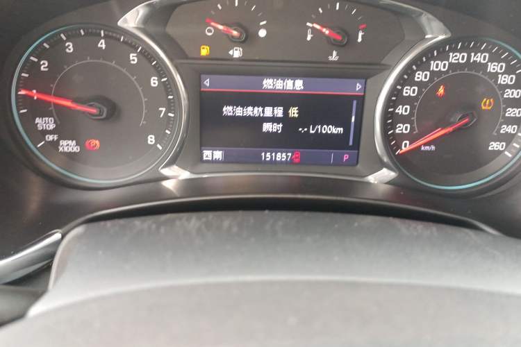 Used Chevrolet Equinox 2019 535T Automatic YuJie Edition China V Standard Odometer Close Up