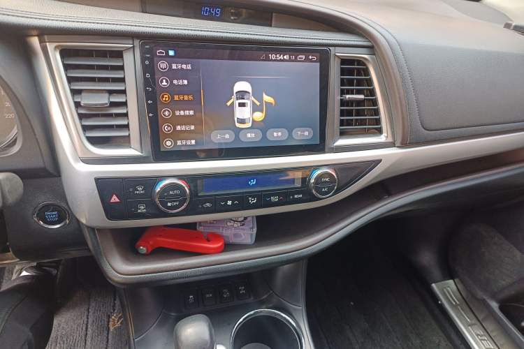 Used Toyota Highlander 2015 2.0T Four-Wheel Drive Luxury Edition 7-Seater Audio And AC Panel