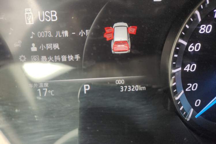 Used Toyota Highlander 2022 Dual-Engine 2.5L Four-Wheel Drive Prestige Version 7 Seats Odometer Close Up