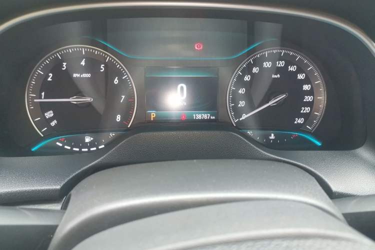 Used Buick GT 2018 18T Automatic Elite Model Odometer Close Up