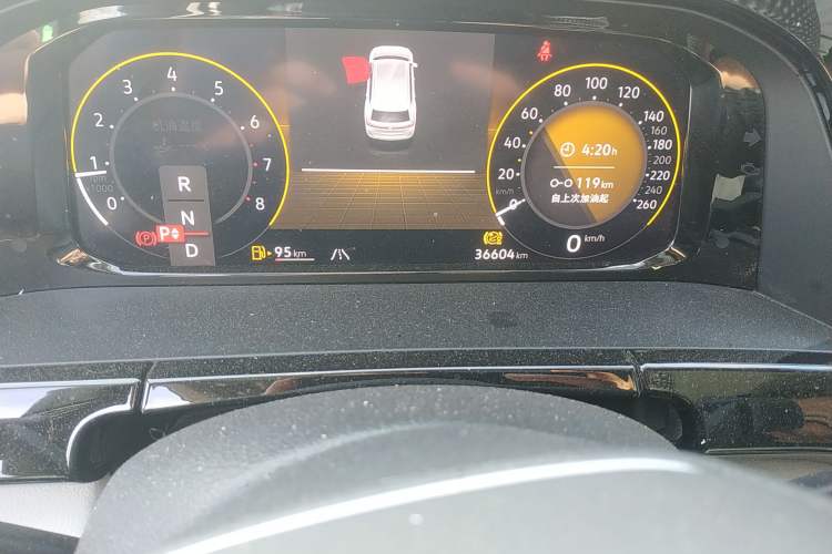 Used Volkswagen Teramont 2023 380TSI Four-Wheel Drive Luxury Edition Odometer Close Up