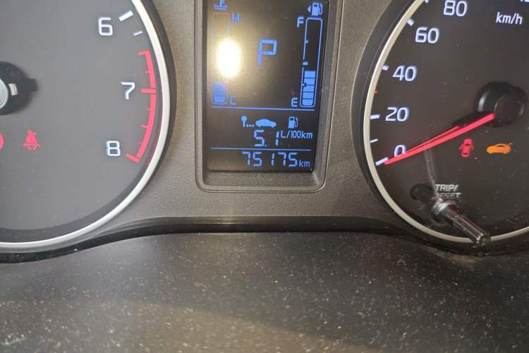 Used Kia Pegas 2017 1.4L Automatic Value Edition Odometer Close Up