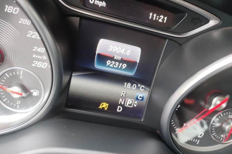 Used Mercedes-Benz CLA 2016 CLA 200 Sport Edition Odometer Close Up