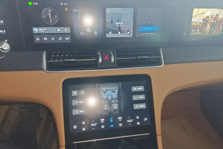 Used Li Auto ONE 2021 Extended-Range 6-Seater Version Audio And AC Panel