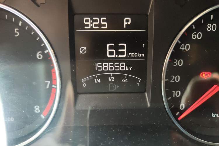 Used Volkswagen Polo 2014 1.6L Automatic Comfort Edition Odometer Close Up