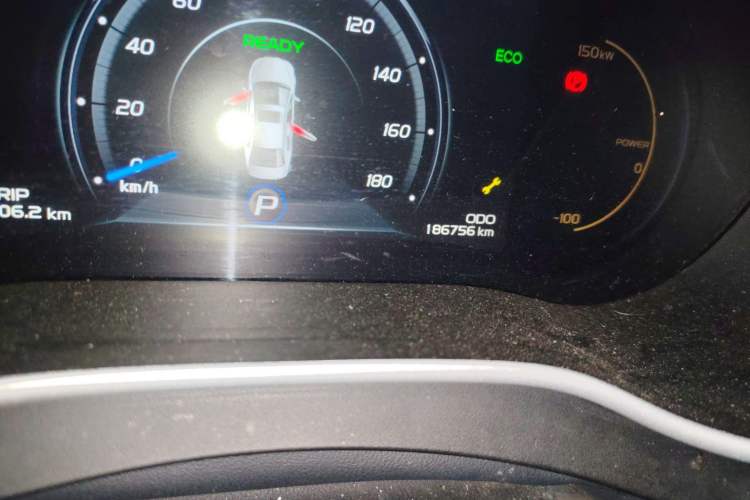 Used Geely Auto Emgrand New Energy 2018 EV450 Ambition Model Odometer Close Up