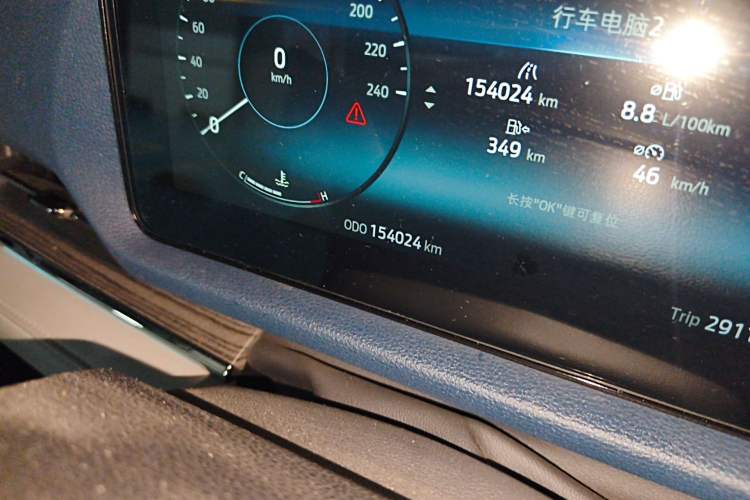 Used Ford Equator Sport 2022 Facelift EcoBoost 170 Prestige Model Odometer Close Up